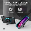 Czarno-miętowe Pancerne Etui z Uchwytem do Lenovo Tab P11 2 generacja