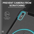 Czarno-miętowe Pancerne Etui z Uchwytem do Lenovo Tab P11 2 generacja