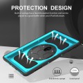 Czarno-miętowe Pancerne Etui z Uchwytem do Lenovo Tab P11 2 generacja