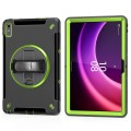 Czarno-Zielone Pancerne Etui z Uchwytem do Lenovo Tab P11 2 generacja