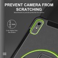 Czarno-Zielone Pancerne Etui z Uchwytem do Lenovo Tab P11 2 generacja