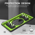 Czarno-Zielone Pancerne Etui z Uchwytem do Lenovo Tab P11 2 generacja