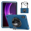 Granatowe Pancerne Etui z Uchwytem do Lenovo Tab P11 2 generacja