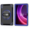 Czarno-granatowe Pancerne Etui z Uchwytem do Lenovo Tab P11 2 generacja