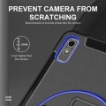 Czarno-granatowe Pancerne Etui z Uchwytem do Lenovo Tab P11 2 generacja