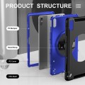 Czarno-granatowe Pancerne Etui z Uchwytem do Lenovo Tab P11 2 generacja