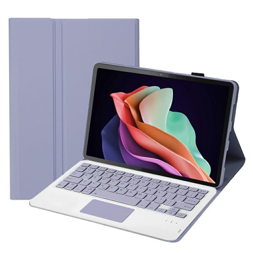 Fioletowe Etui z Klawiaturą z Touchpad do Lenovo Tab P11 2 Generacja