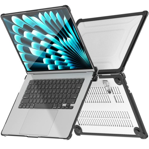 Pancerne Etui Obudowa do Apple MacBook Air 15.3 M4 M3 M2 czarne
