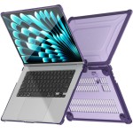 Pancerne Etui Obudowa do Apple MacBook Air 15.3 M4 M3 M2 fioletowe