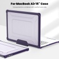 Pancerne Etui Obudowa do Apple MacBook Air 15.3 M4 M3 M2 fioletowe
