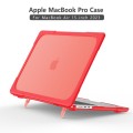 Pancerne Etui Obudowa Case do Apple MacBook Air 15.3 A2941 czerwone