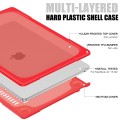 Pancerne Etui Obudowa Case do Apple MacBook Air 15.3 A2941 czerwone