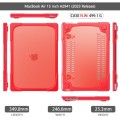 Pancerne Etui Obudowa Case do Apple MacBook Air 15.3 A2941 czerwone