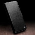 QIALINO Eleganckie Skórzane Etui Pokrowiec do iPhone 15 Pro czarne