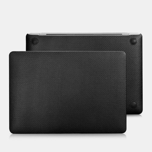 iCarer Skórzane Etui Obudowa do Macbook Air 15.3 M4 M3 M2 czarne