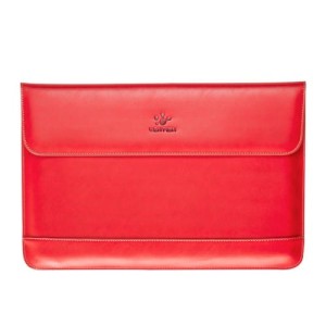 Skórzana Torba Aktówka LENTION MacBook Air Pro 13.3 czerwona