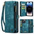 Pokrowiec Magnetyczne Etui Portfel CASEME do iPhone 15 Pro Max niebieskie