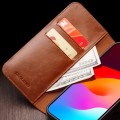 QIALINO Eleganckie Skórzane Etui Pokrowiec do iPhone 15 Pro Max brązowe jasne
