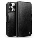 QIALINO Eleganckie Skórzane Etui Pokrowiec do iPhone 15 Pro Max czarne