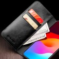 QIALINO Eleganckie Skórzane Etui Pokrowiec do iPhone 15 Pro Max czarne