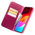 QIALINO Eleganckie Skórzane Etui Pokrowiec do iPhone 15 Pro różowe