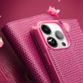 QIALINO Eleganckie Skórzane Etui Pokrowiec do iPhone 15 Pro różowe