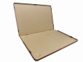 iCarer Skórzane Etui Obudowa do Macbook Air 15.3 M4 M3 M2 brązowe