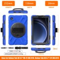 Mocne Pancerne Etui z Uchwytem do Samsung Galaxy Tab A9 niebieskie