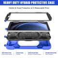 Mocne Pancerne Etui z Uchwytem do Samsung Galaxy Tab A9 niebieskie