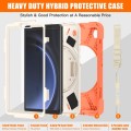 Mocne Pancerne Etui z Uchwytem do Samsung Galaxy Tab A9 pomarańczowe