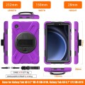 Mocne Pancerne Etui z Uchwytem do Samsung Galaxy Tab A9 fioletowe