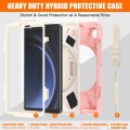 Mocne Pancerne Etui z Uchwytem do Samsung Galaxy Tab A9 różowe jasne
