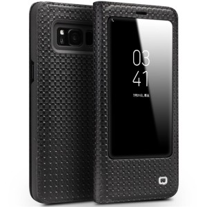 Skórzane Etui Pokrowiec QIALINO Samsung Galaxy S8 czarne