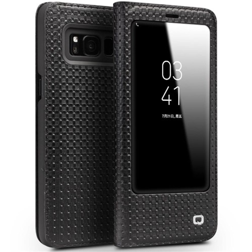 Skórzany Smart Cover QIALINO do Samsung Galaxy S8