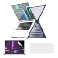 Pancerne Etui Obudowa Case do Apple MacBook Pro 14 M1 M2 M3 granatowe