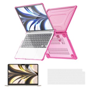 Pancerne Etui Obudowa do Apple MacBook Air 13.6 M4  M3 M2 różowe