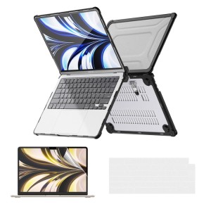 Pancerne Etui Obudowa do Apple MacBook Air 13.6 M4 M3 M2 czarne