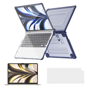 Pancerne Etui Obudowa Case do Apple MacBook Air 13.6 M4 M3 M1 granatowe