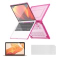 Pancerne Etui Obudowa Case do Apple MacBook Air 13.3 A2179 A2337 różowe