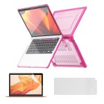 Pancerne Etui Obudowa Case do Apple MacBook Air 13.3 A2179 A2337 różowe