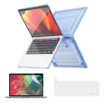 Pancerne Etui Obudowa Case do Apple MacBook Pro 13.3 A2251/A2289/A2338 niebieskie