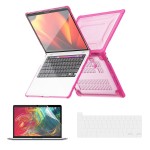Pancerne Etui Obudowa Case do Apple MacBook Pro 13.3 A2251/A2289/A2338 różowe
