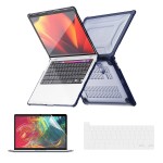 Pancerne Etui Obudowa Case do Apple MacBook Pro 13.3 A2251/A2289/A2338 granatowe