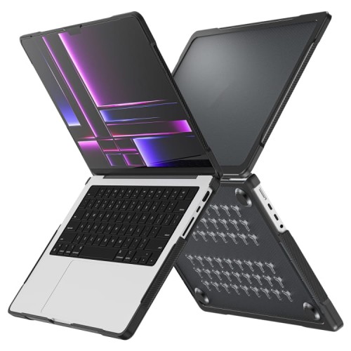 Pancerne Etui Obudowa Case do Apple MacBook Pro 14 M1 M2 M3 czarne
