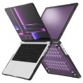Pancerne Etui Obudowa Case do Apple MacBook Pro 14 M1 M2 M3 fioletowe
