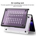 Pancerne Etui Obudowa Case do Apple MacBook Pro 14 M1 M2 M3 fioletowe