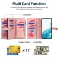 Różowy Pokrowiec Portfel CASEME do Samsung Galaxy S22 5G