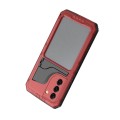 Pancerne Etui Metal Silikon do Samsung Galaxy S22 5G czerwone