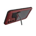 Pancerne Etui Metal Silikon do Samsung Galaxy S22 5G czerwone