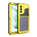 Pancerne Etui Metal Silikon do Samsung Galaxy S22 5G żółte